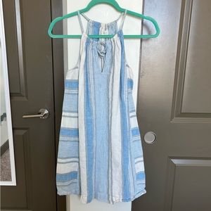 LOFT (Lou & Gray) striped linen shift dress XS